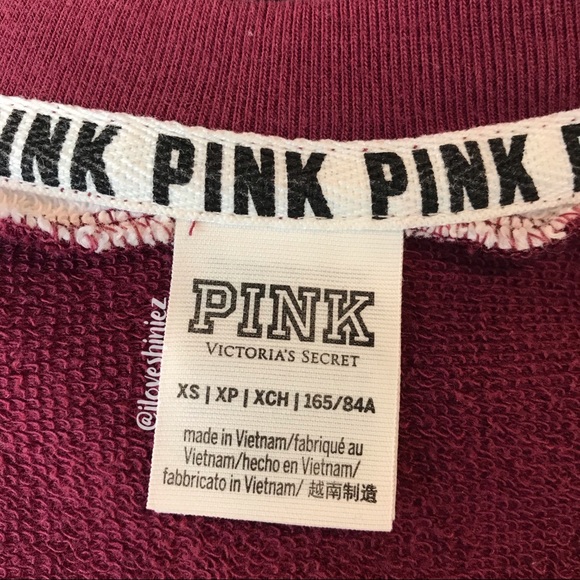 •Victoria's Secret PINK• Tunic Crew Sweatshirt XS - Picture 8 of 8